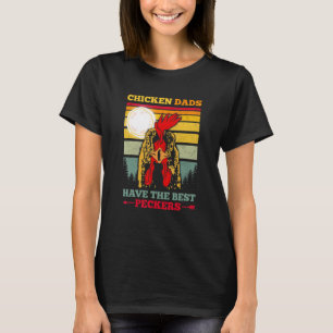 T-shirt Les papas poulets rétro vintage ont les meilleurs 