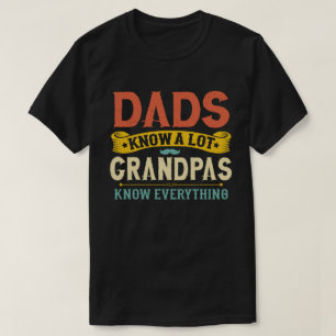 T-shirt Les papas savent beaucoup, Papy sait tout