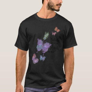 T-shirt Les Papillons Apparaissent Quand Les Anges Sont Pr