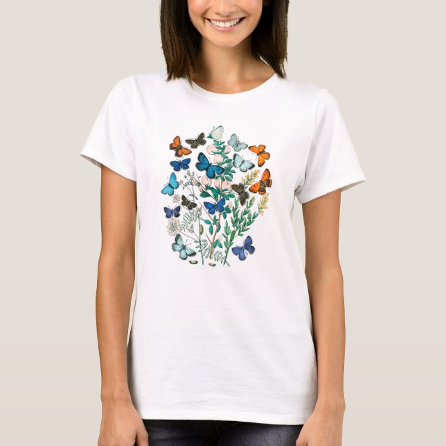 T-SHIRT LES PAPILLONS DE LA NATURE (Devant)