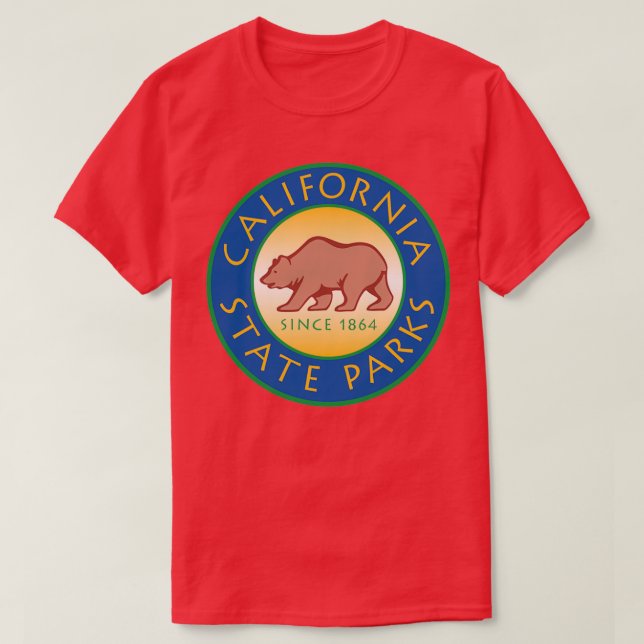 T-shirt Les parcs d'état de Californie (Design devant)