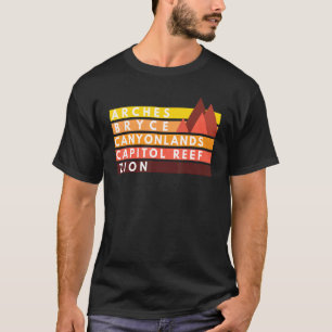 T-shirt Les Parcs Nationaux De L'Utah Utahs Mighty Five So