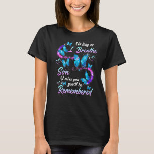 T-shirt Les Parents Aiment Et Manquent Leur Fils Dans Le C