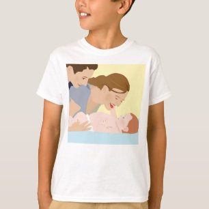 T-shirt Les parents font rire le bébé
