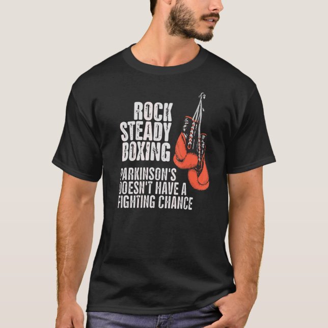 T-shirt Les Parkinsons Rock Steady Boxing N'Ont Pas De Com (Devant)