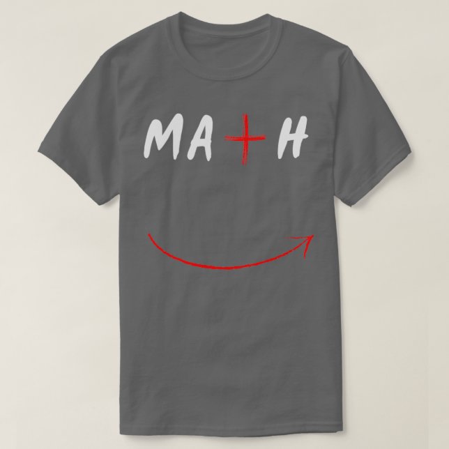T-shirt Les paroles de l'enseignant en mathématiques (Design devant)