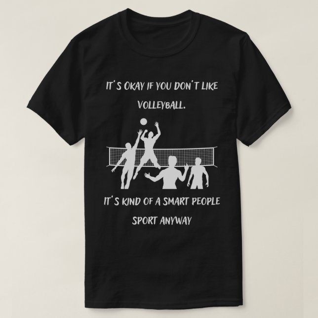 T-shirt Les paroles de volley-ball sarcastique (Design devant)