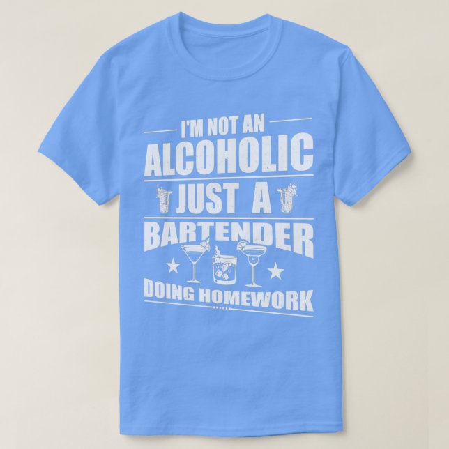 T-shirt Les paroles du barman (Design devant)