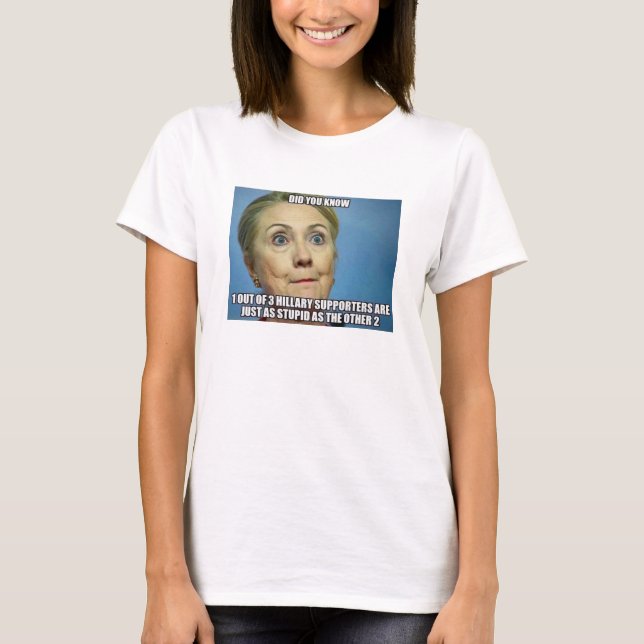 T-shirt Les partisans d'Hillary (Devant)