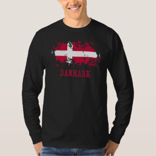 T-shirt Les passionnés danois pour Danmark et Danemark