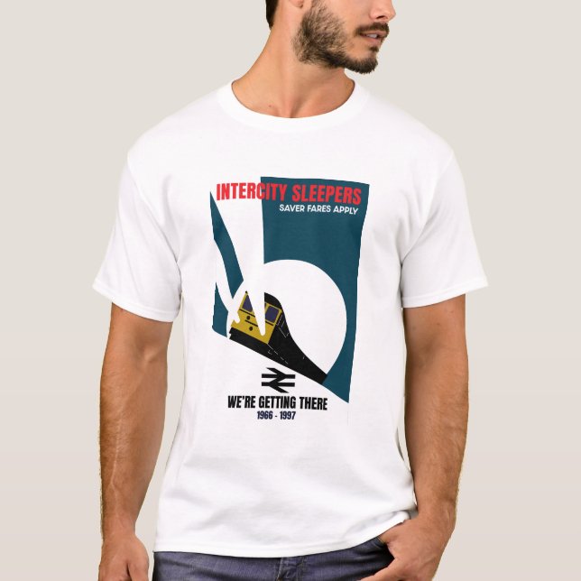 T-shirt Les passionnés de train ferroviaire britannique (Devant)
