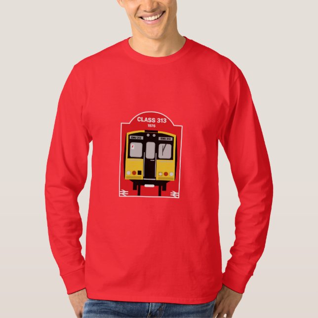 T-shirt Les passionnés de train ferroviaire britannique (Devant)