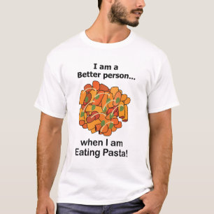 T-shirt Les pâtes me rendent meilleure Drôle d'amoureux de