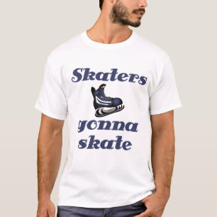 T-shirt Les patineurs de hockey vont patiner