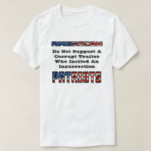 T-shirt Les PATRIOTES AMÉRICAINS Ne Soutiennent Pas Un Tra