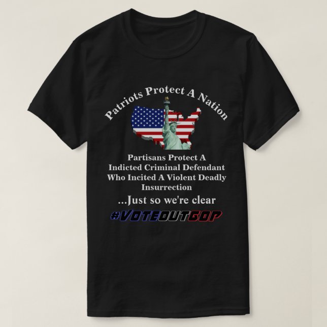 T-shirt Les Patriotes Protègent Une Nation Les Partisans P (Design devant)