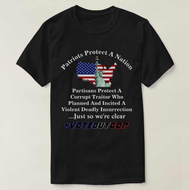 T-shirt Les Patriotes Protègent Une Nation Les Partisans P (Design devant)
