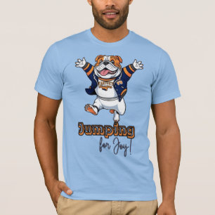 T-shirt Les pattes dans l'air   Bulldog Fun Art