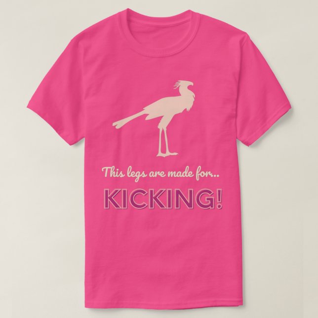 T-shirt Les pattes faites pour le Cool Bird Secrétaire (Design devant)
