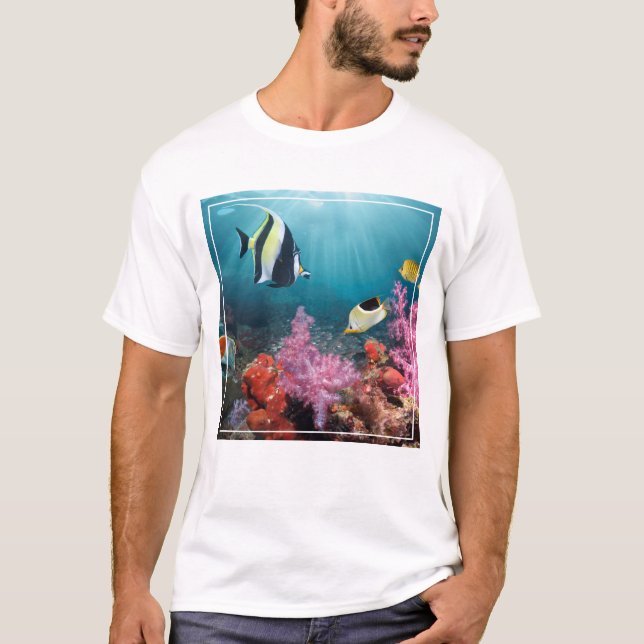 T-shirt Les paysages de Coral Reef| Idole mauresque (Devant)