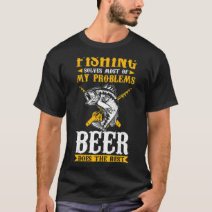 T-shirt Les Pêcheurs Mens Résolvent La Plupart De Mes Prob