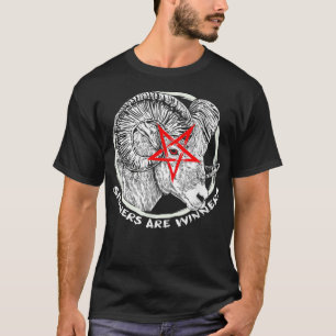 T-shirt Les pécheurs sataniques sont gagnants Goat Goth Pu