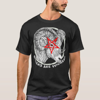 T-shirt Les pécheurs sataniques sont gagnants Goat Goth Pu