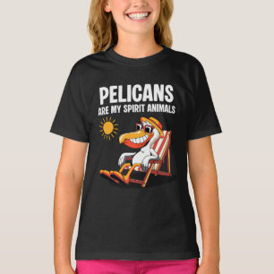 T-shirt Les Pélicans Sont Mes Animaux Spirituels Drôle Pél