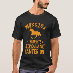 T-shirt Les pensées stables de papa gardent leur calme et
