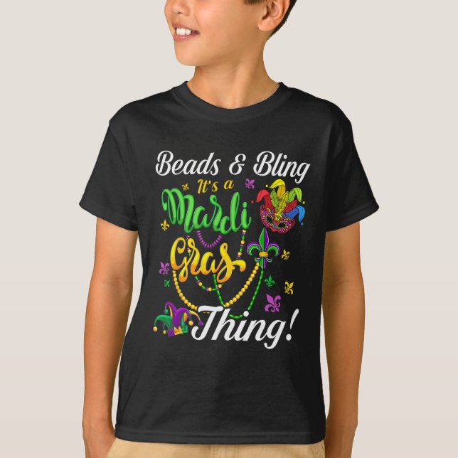 T-shirt Les perles et la lessive C'est un Carnaval Mardi G (Devant)