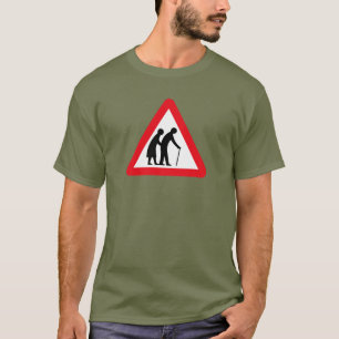 T-shirt Les personnes âgées (1), poteau de signalisation,