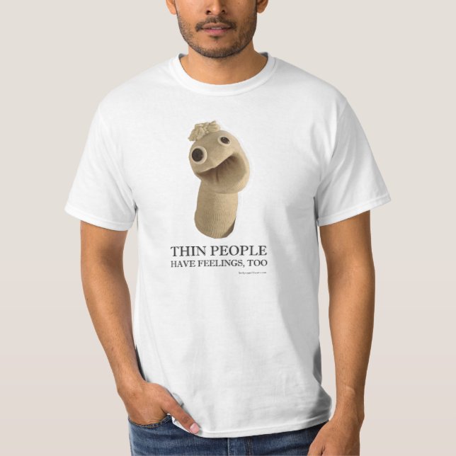 T-shirt Les personnes minces ont des sentiments, aussi (Devant)