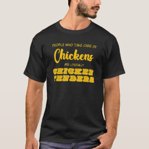 T-shirt Les Personnes Qui S'occupent De Poules Sont Littér