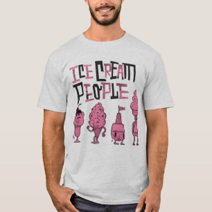 T-shirt Les personnes "rose de crème glacée badinent "
