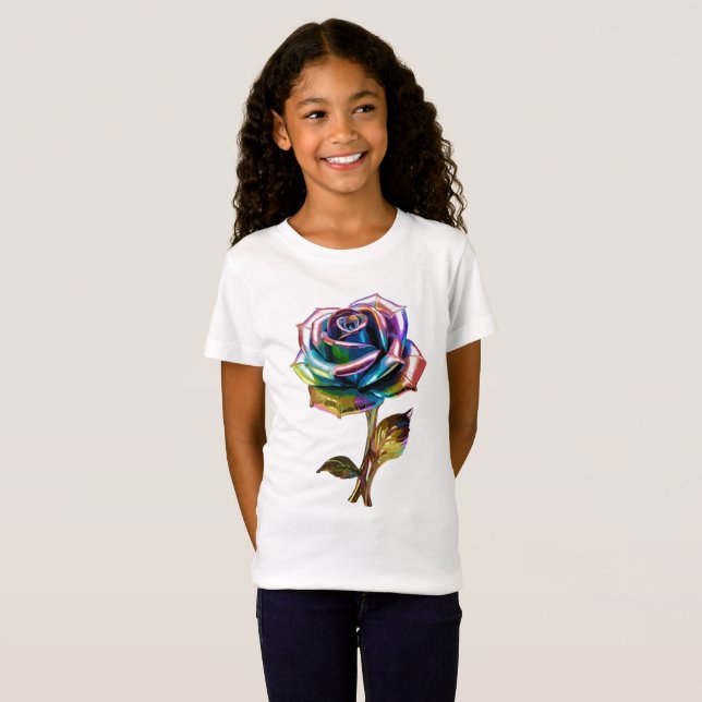 T-Shirt Les pétales dorés (Devant entier)