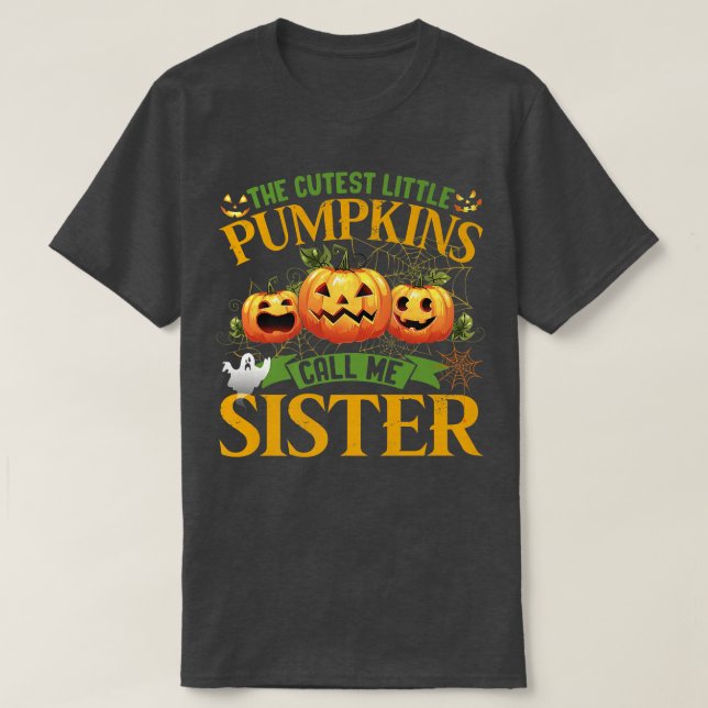 T-shirt Les Petits Citrouilles Les Plus Cuttes M'Appelent  (Design devant)