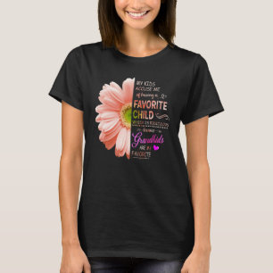 T-shirt Les petits-enfants sont ma fête préférée des maman