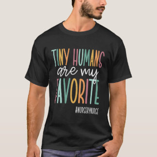 T-shirt Les Petits Humains Sont Mon Infirmière Préférée