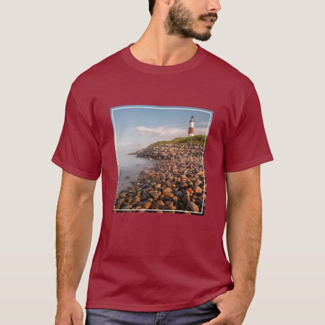 T-shirt Les phares | Montauk Point Long Island (Devant)