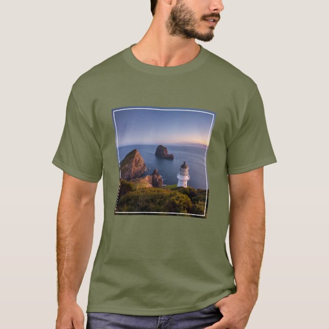T-shirt Les phares | Phare Cap Brett Nouvelle-Zélande (Devant)