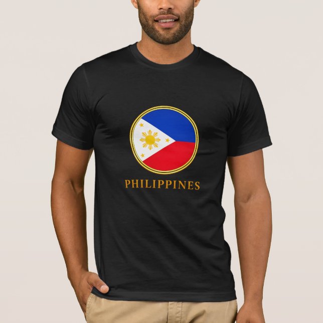 T-shirt Les Philippines - Drapeau philippin (Devant)