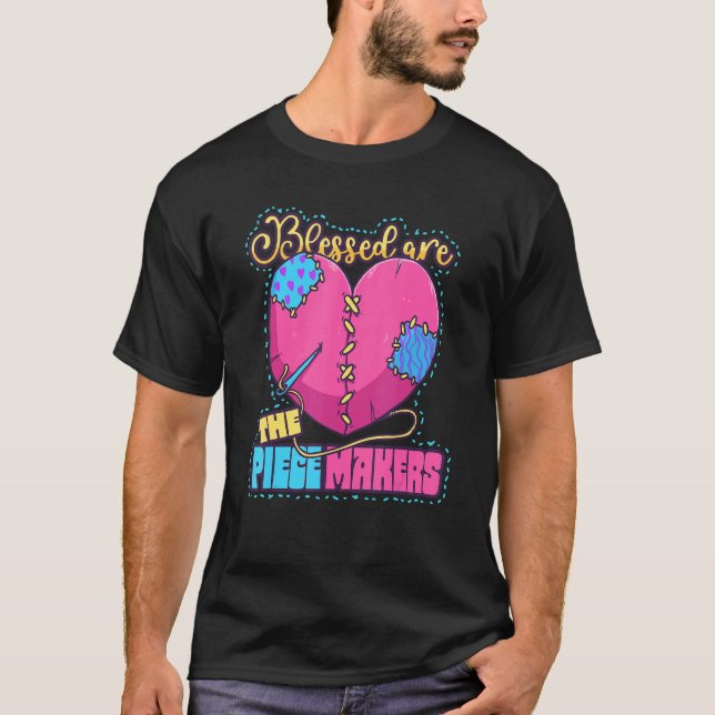 T-shirt Les Piecemakers Les Piecemakers Les Quilters Enten (Devant)