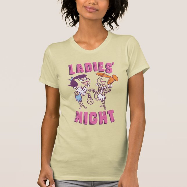 T-shirt Les Pierrafeu | Betty & Wilma - La nuit des dames (Devant)