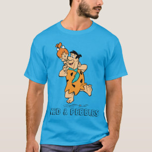 T-shirt Les Pierrafeu Fred & Pebbles Flintstone