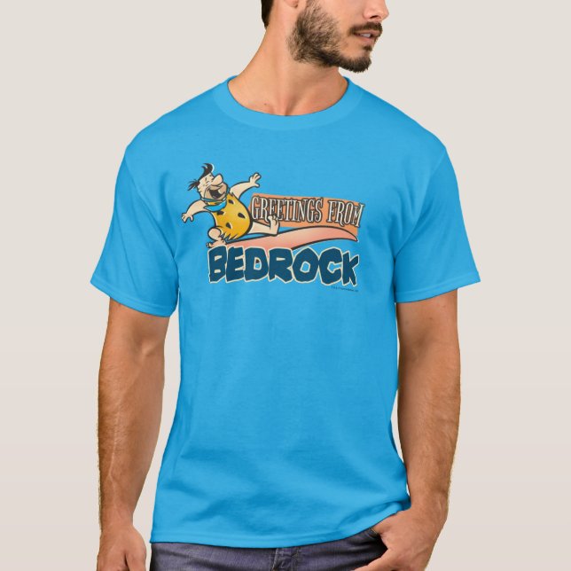T-shirt Les Pierrafeu | Fred - Salutations De Bedrock (Devant)