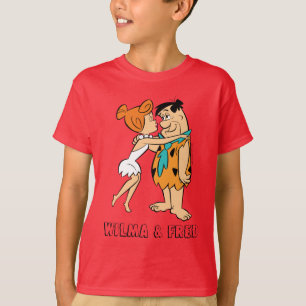 T-shirt Les Pierrafeu   Wilma Kissing Fred