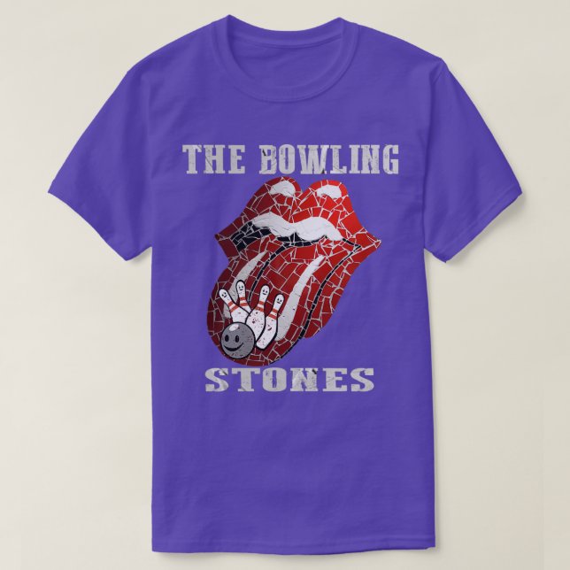 T-shirt les pierres de bowling drôle jeu de bowling cadeau (Design devant)