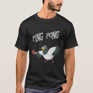 T-shirt Les Pigeons Amateurs De Ping Pong