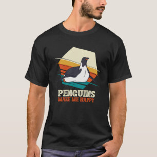 T-shirt Les pingouins me rendent heureux Animal Penguin Bi