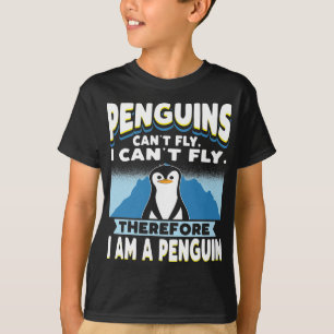 T-shirt Les pingouins ne peuvent pas voler drôle Garçons d